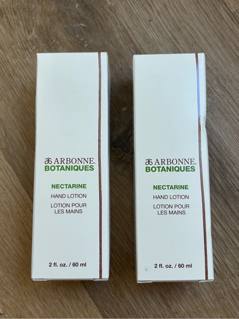 Arbonne Botanique Nectarine Hand Lotion Set Bundle